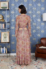 Gonna lunga Nicole colore rosa LN11