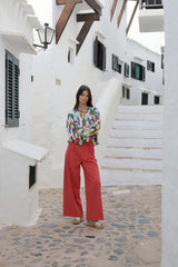 pantalond e verano en color coral