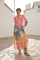 vestido invierno multicolor luna llena