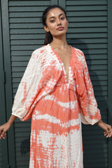Butterfly long dress -Gallipoli TIE DYE TD43