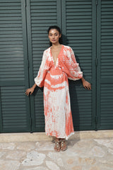 Butterfly long dress -Gallipoli TIE DYE TD43