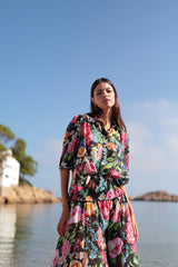 pantalon flores y blusa flores esstampado