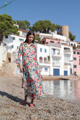 vestido flores de corte camisereo