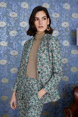 chaqueta verde de primavera con bordados luna llena