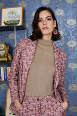 chaqueta rosa estampado bonito luna llena