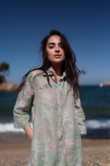 Vestido camisero bordado Miami Colección Abbey BC808