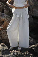 pantalon algodon fluido de rayitas