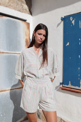 blusa estampado rayitas de algodon