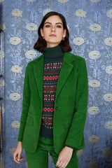 chaqueta verde chaqueta de moda luna llena