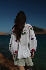 Pantaloncini ricamati in nopal CA102