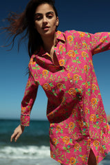 Isabella FU195 short shirt dress