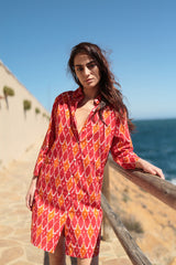 Isabella MO195 short shirt dress