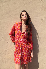 Isabella MO195 short shirt dress