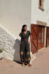 Top bordado de algodón Colección Piñas PI252