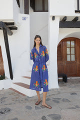 vestido camisero bordado de piñlas