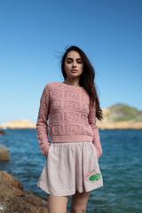 Pantaloncini ricamati in nopal CA102