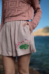 Pantaloncini ricamati in nopal CA102