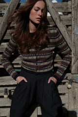 Giacca in maglia Fair Isle CH168