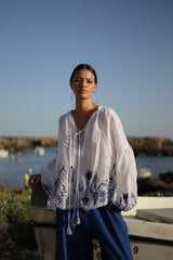 Blusón bordado Carmen Colección Icaria BW74