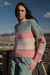 Aurora PS244 Maglione lavorato a maglia da donna