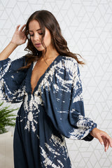 Butterfly long dress -Gallipoli TIE DYE TD43