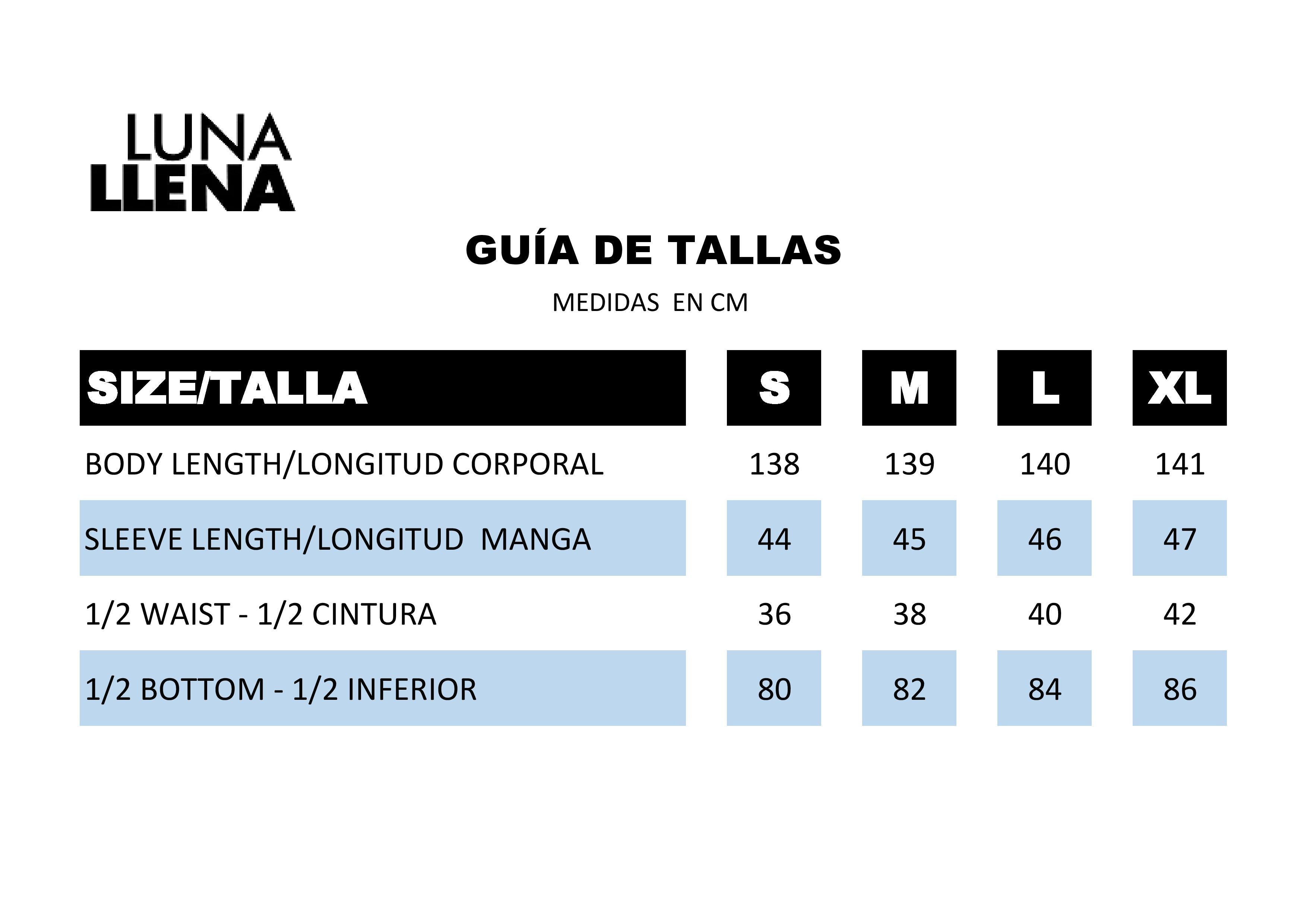 Guía de tallas
