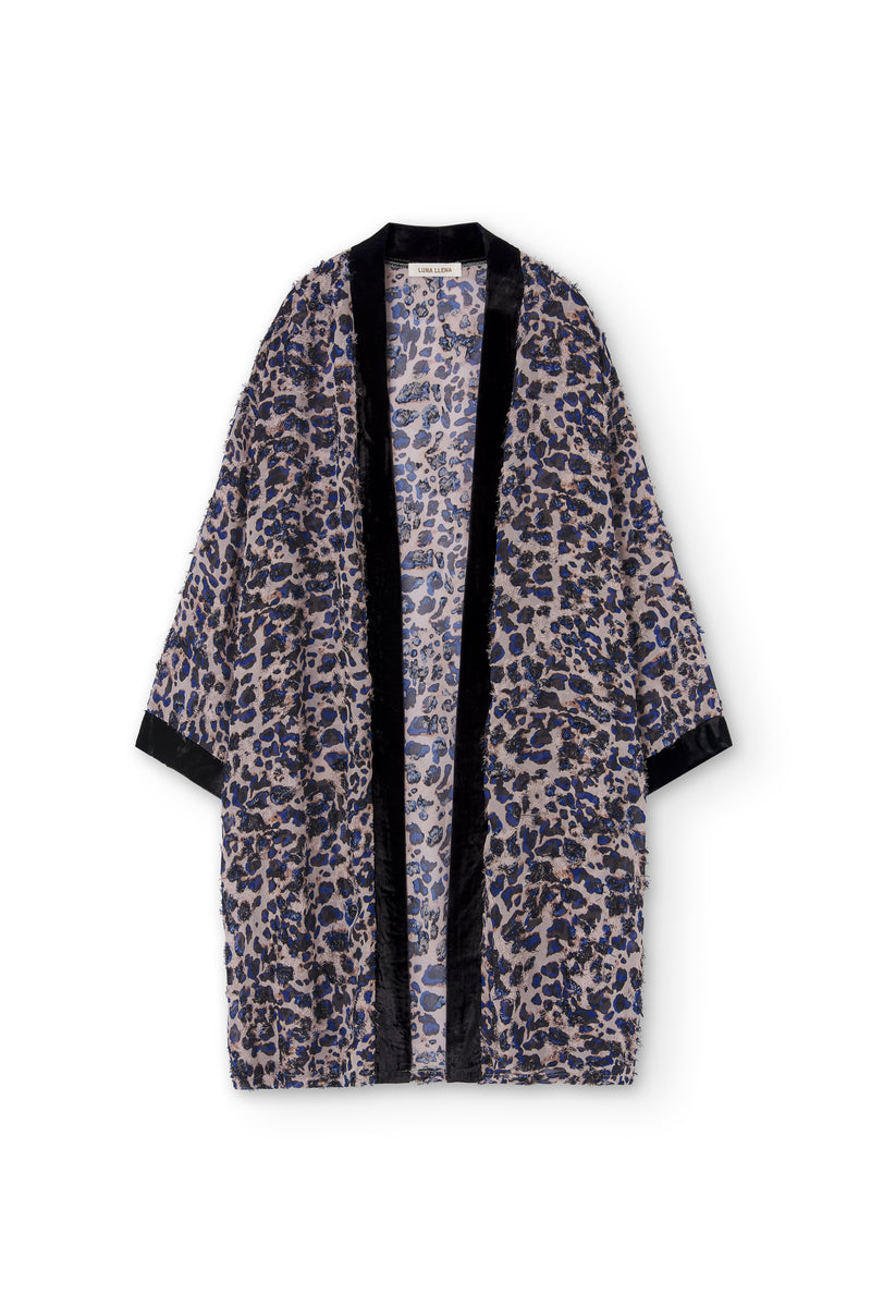 Kimono con stampa animalier Sarah NH83