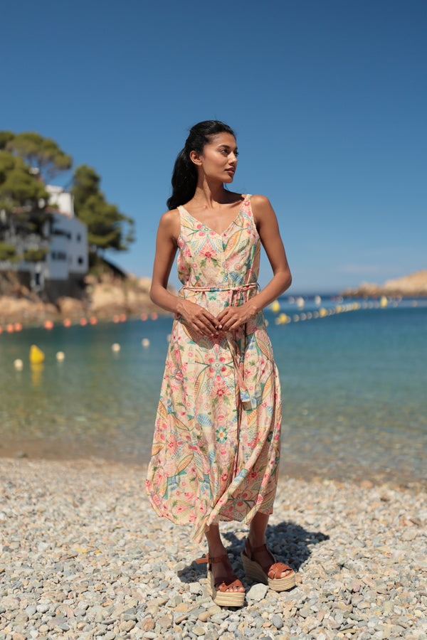 Vestido midi Tesa Colección Tusquets VE162