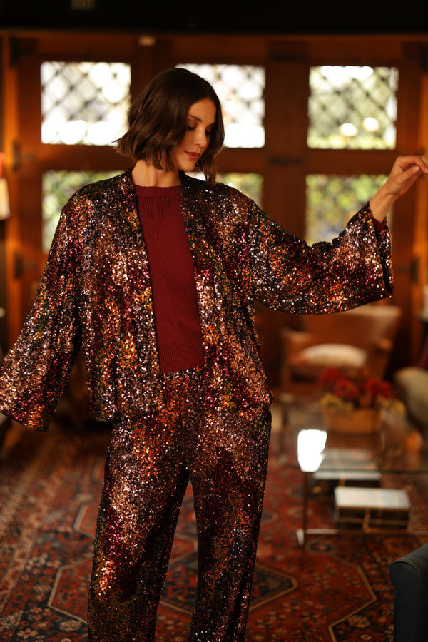 kimono de invierno elegante luna llena