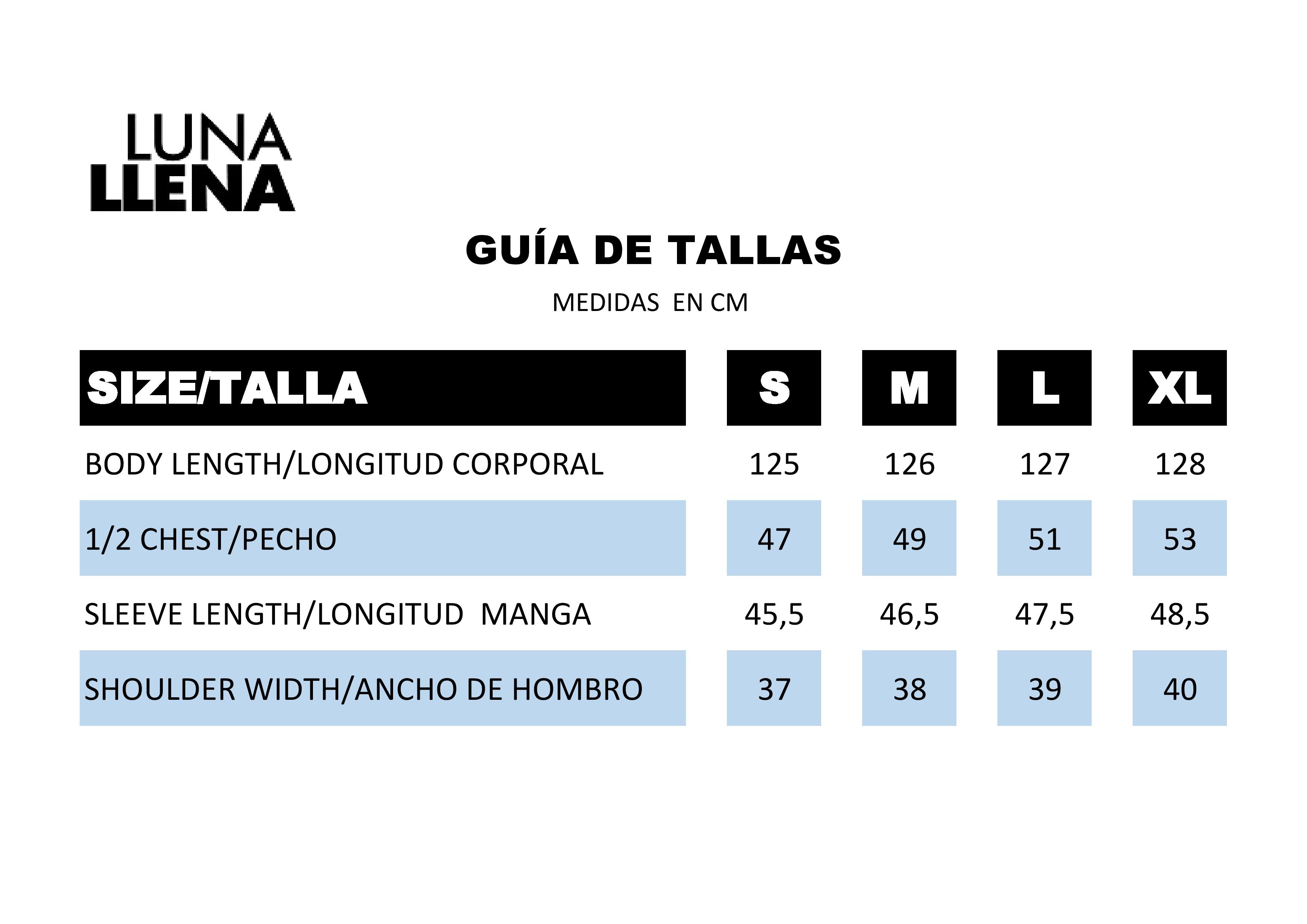 Guía de tallas