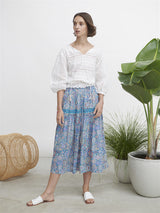 Marrakech Print Long Skirt QT138