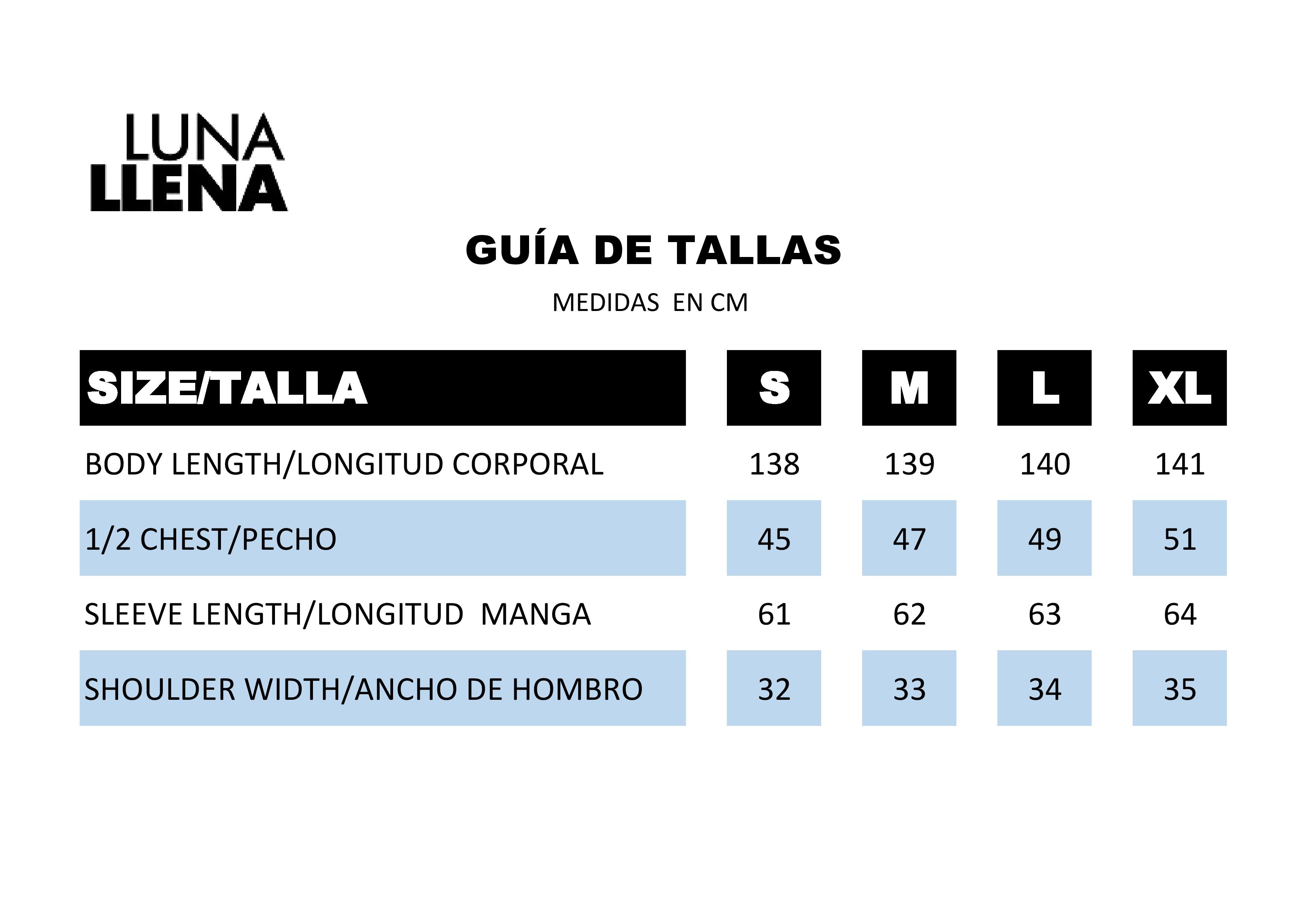 Guía de tallas