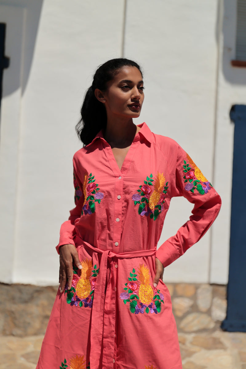 Vestido camisero Miami Colección Ananas PI808