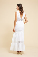 Nicoletta white long dress WH57